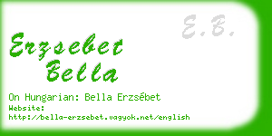 erzsebet bella business card